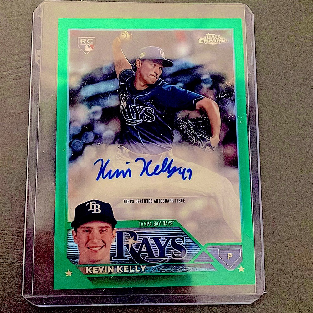 Signed Kevin Kelly baseball card